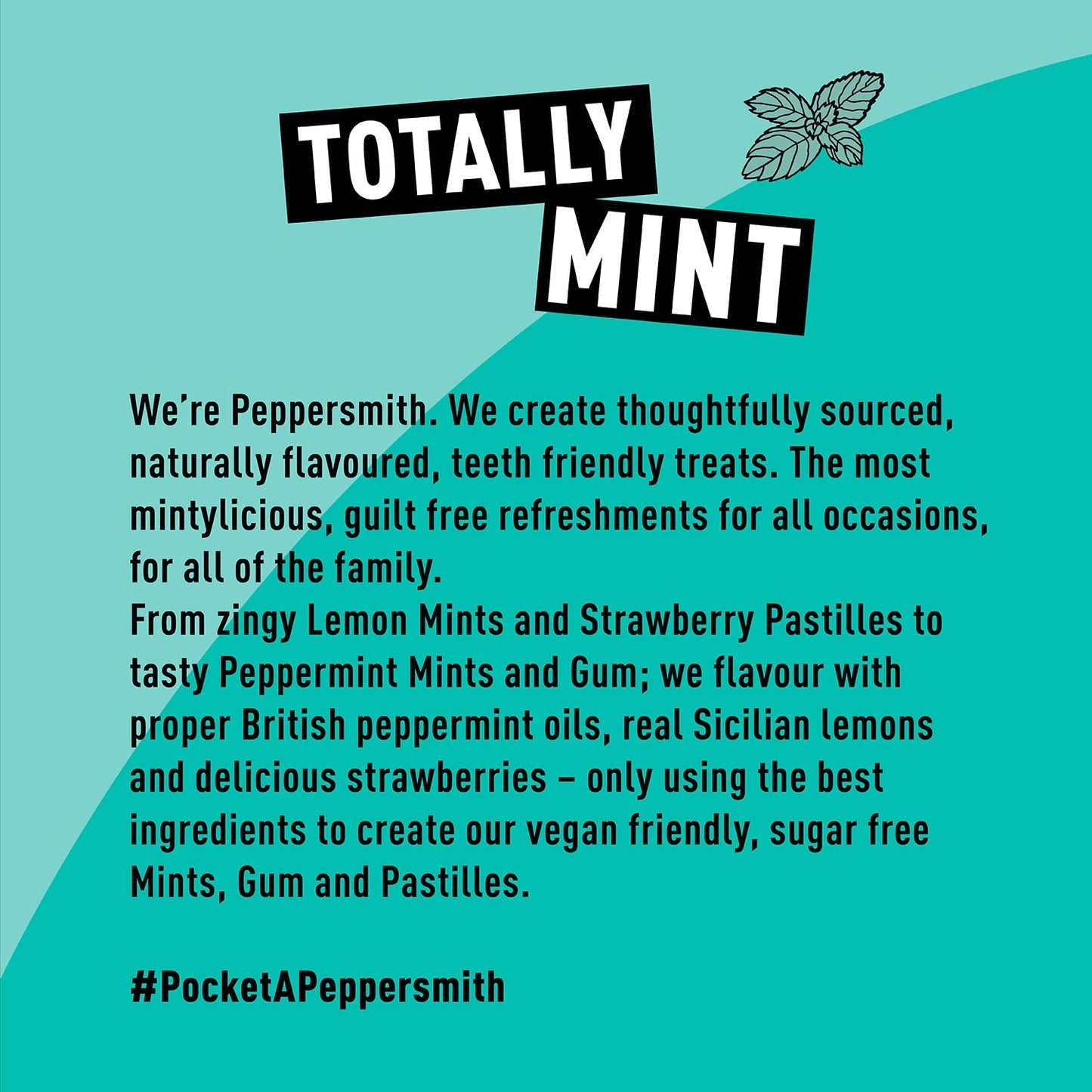 Peppersmith - Chewing Gum - Fine English Peppermint - 15g