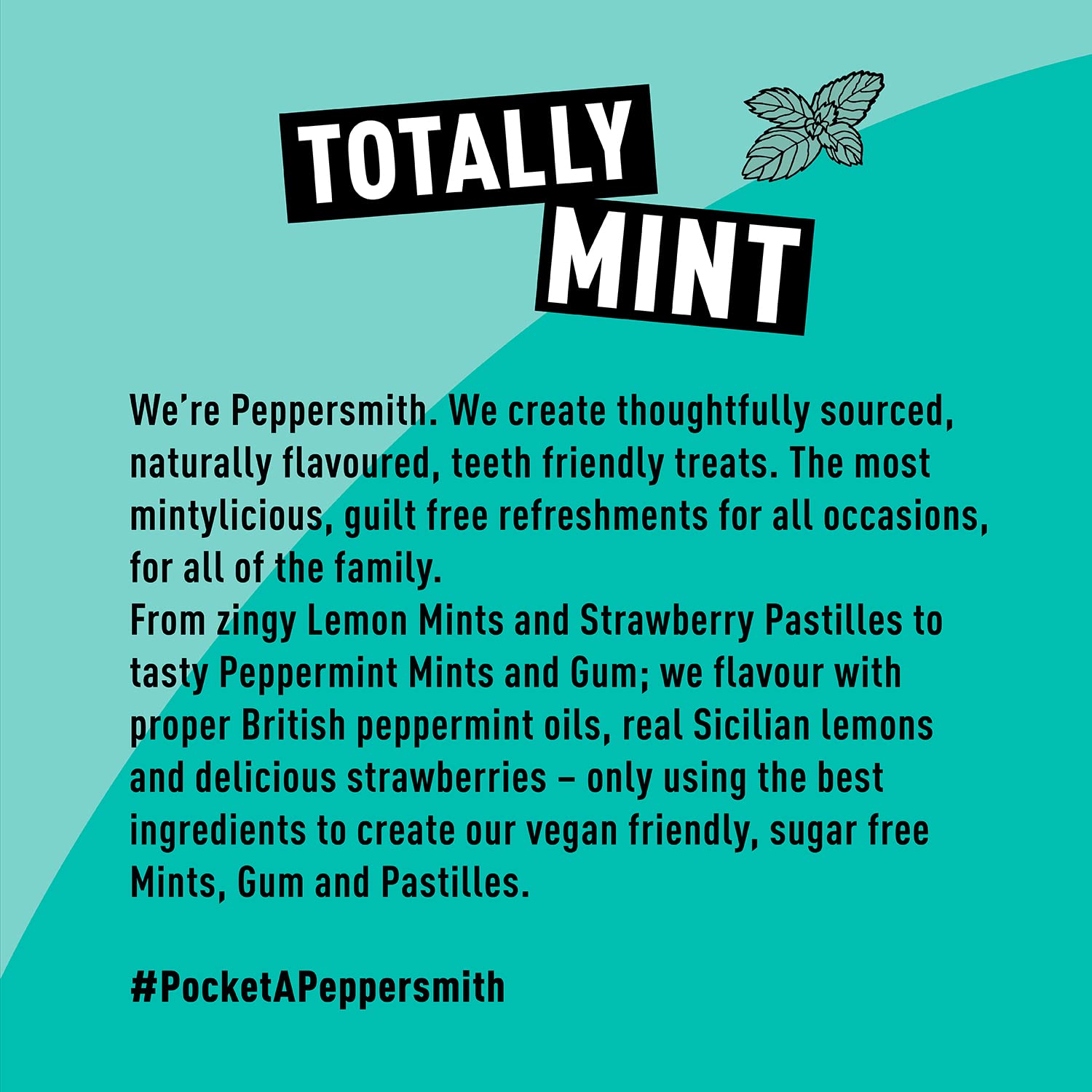 Peppersmith - Chewing Gum - Fine English Peppermint - 15g