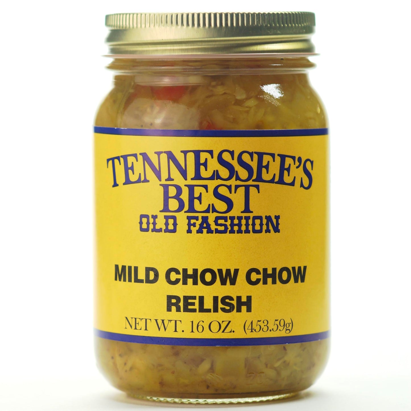 Tennessee’s Best Mild Chow Chow Relish - Southern Sweet & Tangy Pickled Vegetable Relish, Small Batch, No Preservatives