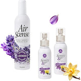Air Scense Essential Oil Air Freshener 3?Pack - Very Lavender Bundle with 7oz Lavender and 2 Lavender Vanilla Spray & Go