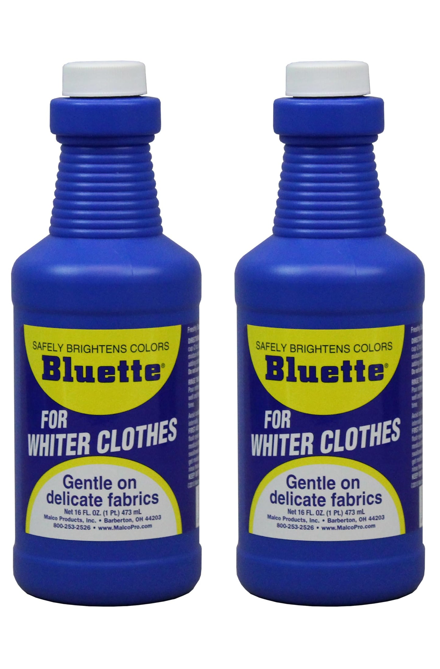 Bluette Laundry Bluing (2 Pack) - Laundry Detergent Whitener/Safe & Gentle For Delicate Fabrics/Whiter Whites and Brights/Perfect For Brightening
