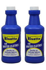 Bluette Laundry Bluing (2 Pack) - Laundry Detergent Whitener/Safe & Gentle For Delicate Fabrics/Whiter Whites and Brights/Perfect For Brightening