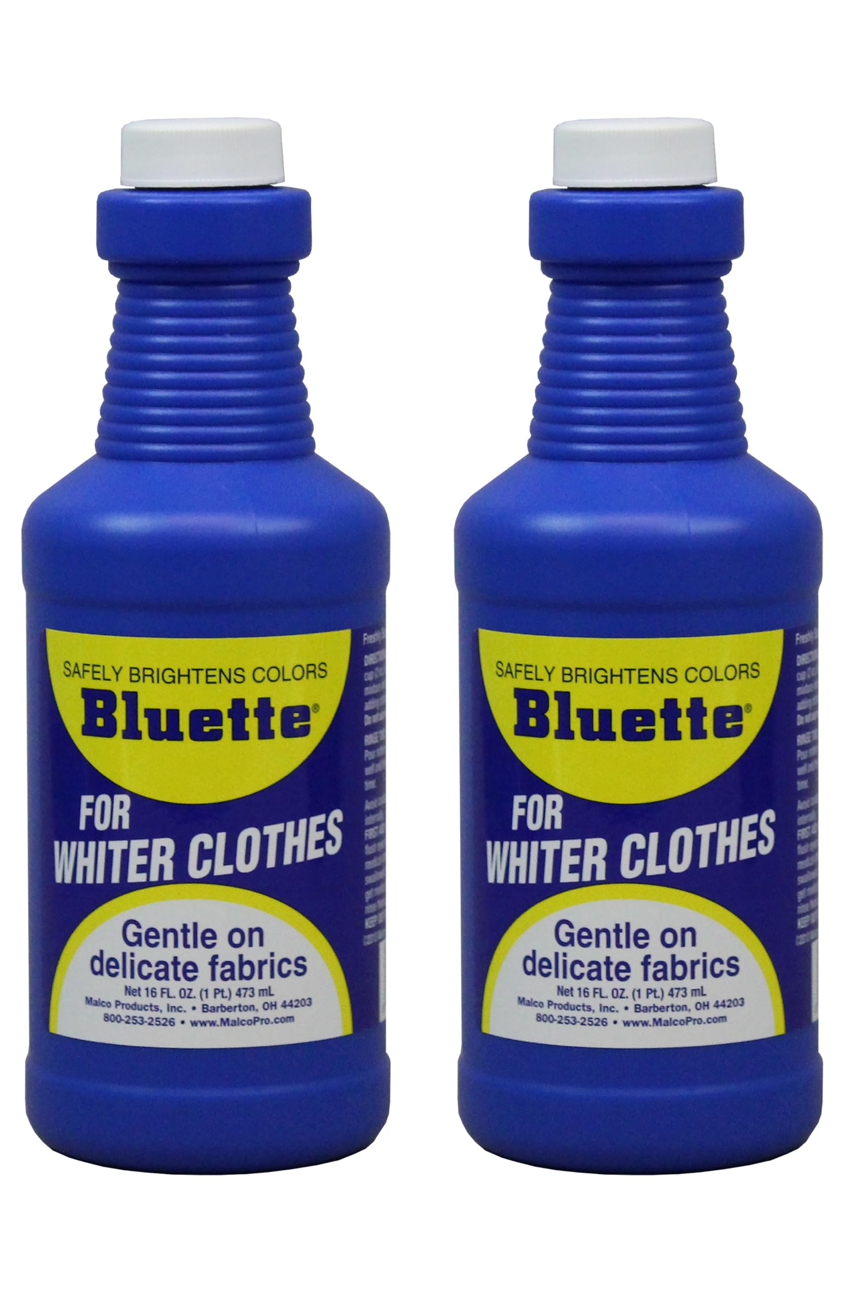 Bluette Laundry Bluing (2 Pack) - Laundry Detergent Whitener/Safe & Gentle For Delicate Fabrics/Whiter Whites and Brights/Perfect For Brightening