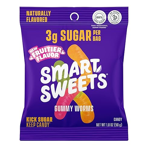 Smart Sweets, Gummy Worms, 1.8 Ounce