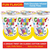 MATEO Candy Floss in a Cup- Fruity Cotton Candy in Sealed Cups for Easy Snacking- Colorful Candies Is Ideal for Parties, Gifting, Or Everyday Treats