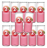 LOTTE 2% Soft Drink Peach/Plum Variety (240ml/Pack) (Peach, 12 Cans)