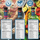 Ocean’s Balance Complete Seasoning Collection - Gourmet Seaweed Seasonings with Spicy, Truffle, Bonito, Four Flake Blend, Dulse Granules & Kelp