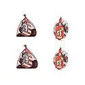 Stocking Stuffer Candy Foil Wrapped Chocolate Coal, Santa's Sack 4 Pack
