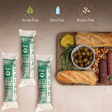 Foustman's Salami Jalapeno Pork Artisanal, Nitrate-Free, Naturally Cured Lunch Meat, Gluten-Free, Dairy-Free, 8 Oz.