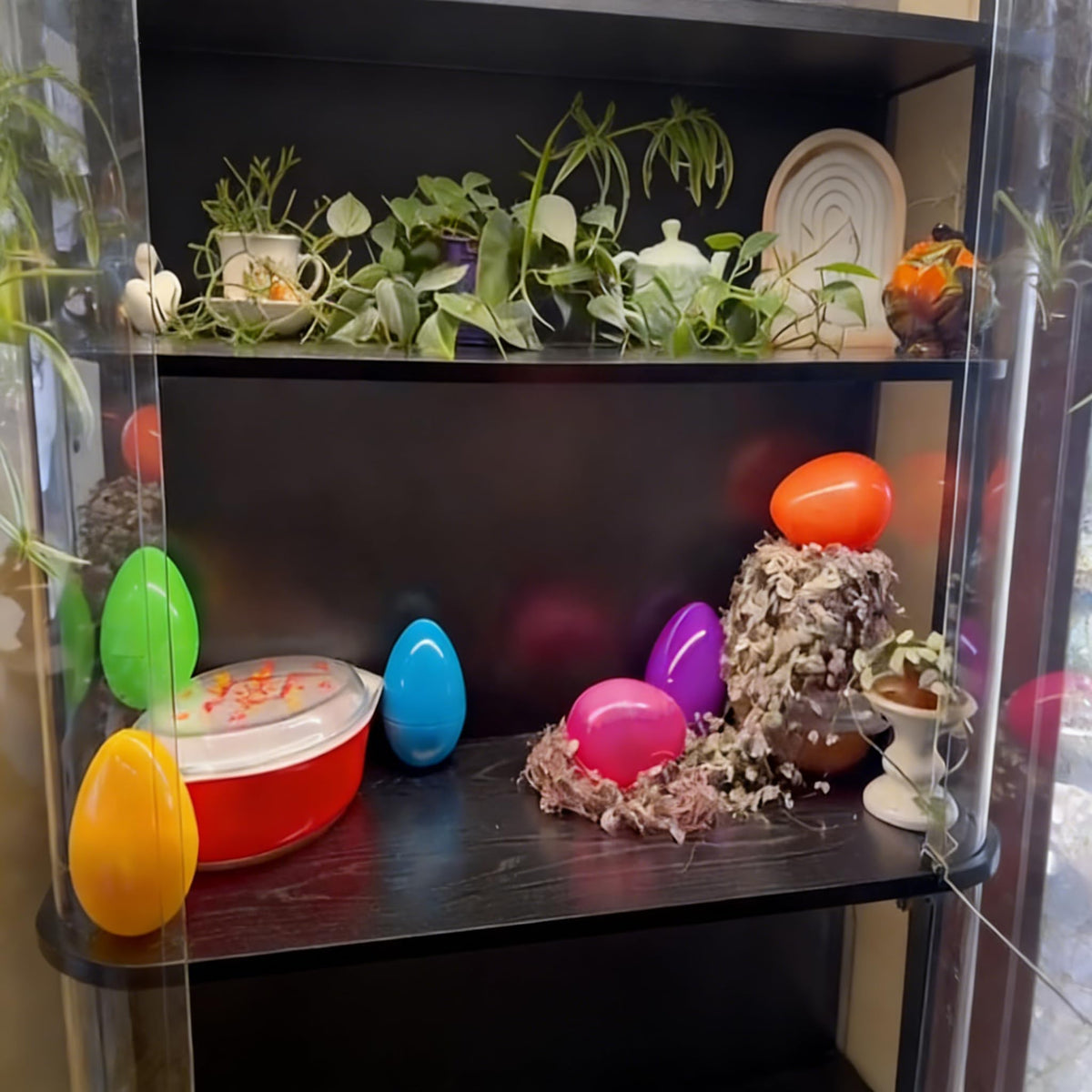 YHDZSWGZS Easter Eggs 6 Inch Giant Eggs 6 Vibrant and Brightly Colored Plastic Easter Eggs Great for Easter Egg Hunts, Surprise Eggs, Easter Egg Hunt