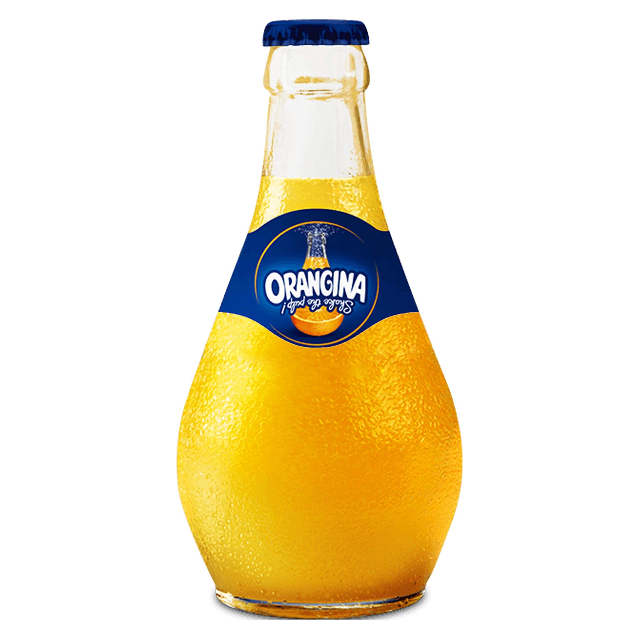 Orangina Sparkling Citrus Beverage with Pulp, Glass Bottle 10 Fl Oz (Pack of 8)
