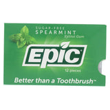 Epic Dental Gum Xylitol Spearmint, 12 Ct (Case of 4)