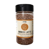 Zestify Amber Latte - Espresso Salted Caramel Seasoning Blend |BBQ Grilling, Popcorn Topper, Desserts, & Breakfast | Gourmet Spice Mix (5.3 oz Shaker)