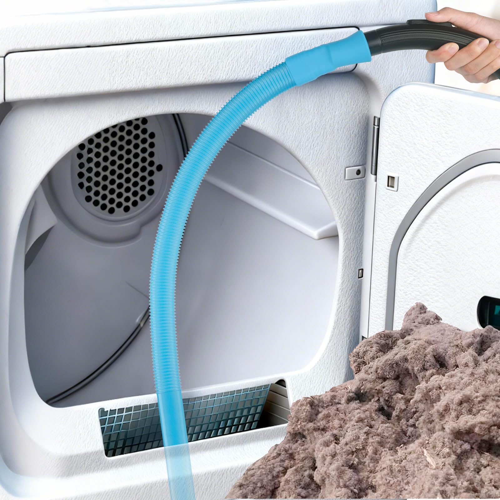 4 Pieces Dryer Vent Cleaner Kit with Lint Brush - Professional Dryer Vent Brush, Flexible Cleaning Tools for Lint Trap, Appliance Brush & Dryer