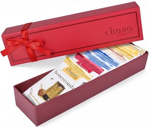 Chuao Chocolatier Chocolate Mini Gift Box | Gourmet Chocolate Assorted Bars European No Preservatives | For Gift Baskets, Christmas, Valentines Day