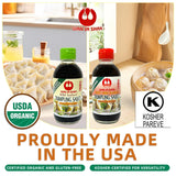 Wan Ja Shan Organic Dumpling Sauce 6.7 Oz, Pack of 4, GLUTEN FREE, FAT FREE, MILD SODIUM Great for Dumpling Dipping-Gyoza Dipping, MADE IN USA