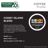 Brooklyn Roasting Company Coney Island Blend, Single Serve Keurig K-Cup Pods, Dark Roast Coffee, 10-Count Box