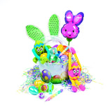 Fun Express Bulk Shimmer Plastic Easter Eggs Prefilled with Candy 1000 Pieces - 2.5 Inch Shiny Pastel Candy Filled Eggs for Kids Easter Egg Hunt