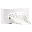 AURA 30 Pack Microfiber Cleaning Cloth with Box, Bulk Towels for Home, Reusable Microfiber Towels for Cars, Cleaning Rags, White Honeycomb, 260gsm
