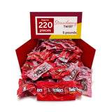 Strawberry Licorice Twists, Chewy Red Candy, Bulk Bag - 5 lb (Approx. 260 pieces)