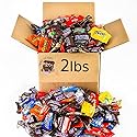 Candied Treasures 2 lb Halloween Candy Bulk Chocolate Variety Pack - Assorted Fun-Size Candies Individually Wrapped for Trick-or-Treat Bowls, Party