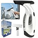 Electric Window Vacuum Squeegee, 2200mAh & 2000Pa Cordless Window Cleaner Tool with 150ml Water Collection Tank, Window Cleaning Kit for Shower Glass