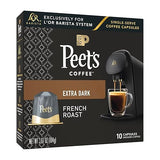 L'OR Barista Coffee Pods, 10 Count Peet's French Roast, Single-Serve Aluminum Capsules Compatible with the L'OR BARISTA System, 10 Count (Pack of 1)