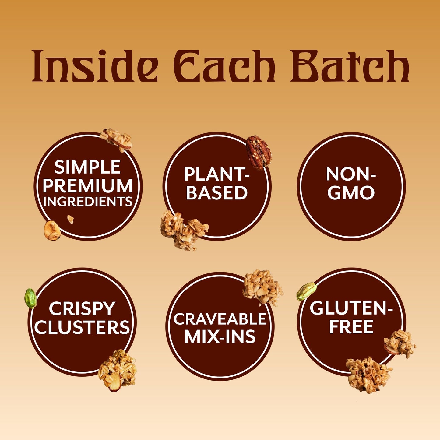 Michele's Granola Salted Maple Pecan, Handmade, Whole Grain, Vegan, Gluten-Free & Non-GMO, 36oz Resealable Bag
