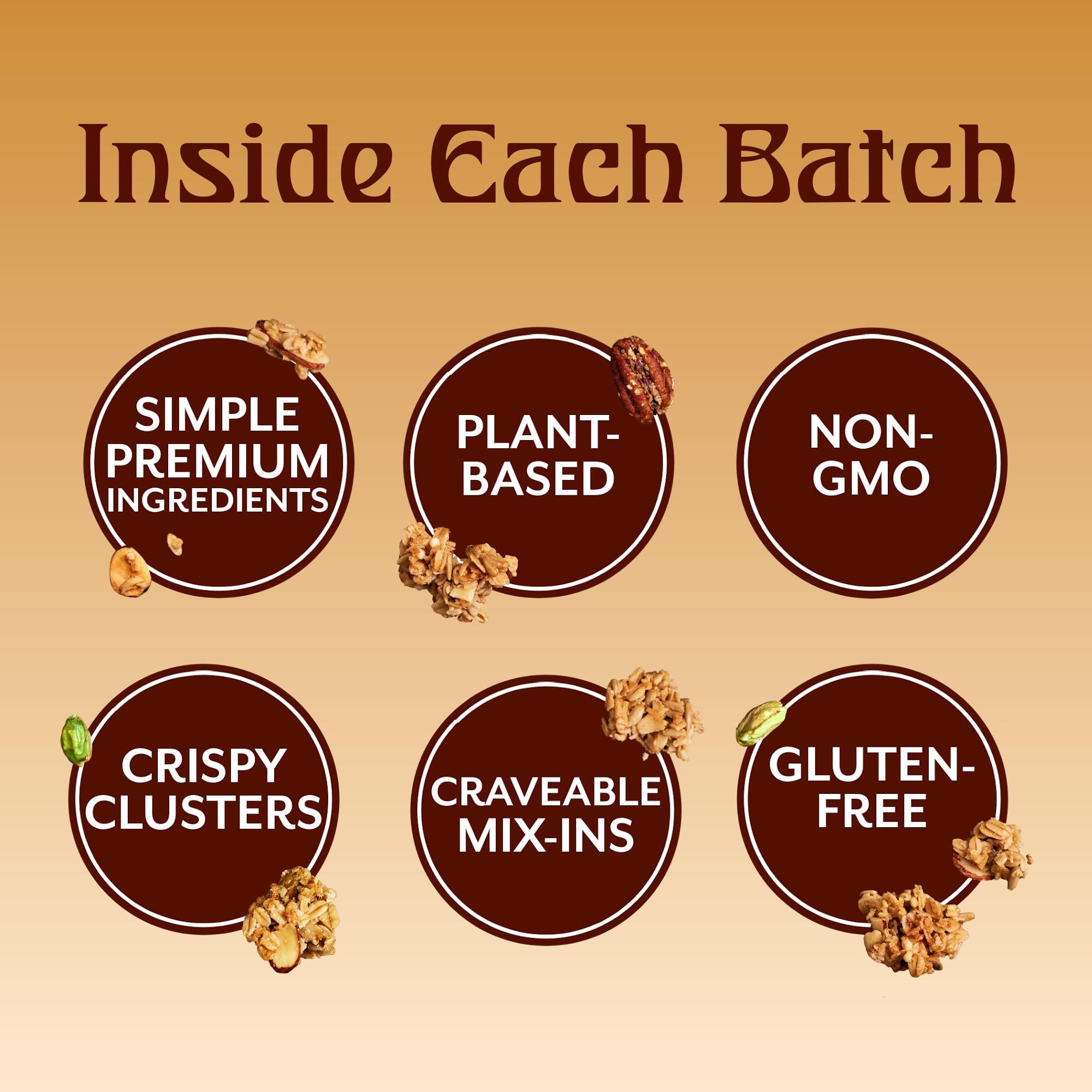 Michele's Granola Salted Maple Pecan, Handmade, Whole Grain, Vegan, Gluten-Free & Non-GMO, 36oz Resealable Bag