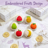 Uloryce Wool Dryer Balls XL 6 Pack, Reusable Laundry Dryer Balls with Cute Fruit Design, Reduce Drying Time, Soften Clothes, Anti Static, Eco Friendly
