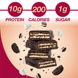 ProtiDIET Protein Wafer Cookies - Crispy Healthy Snacks for Adults with Added Nutrients - 0g Trans Fat - 7 Count Pack