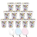 MATEO Candy Floss in a Cup- Fruity Cotton Candy in Sealed Cups for Easy Snacking- Colorful Candies Is Ideal for Parties, Gifting, Or Everyday Treats