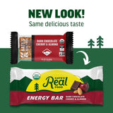Kate’s Real Food Organic Granola Bars - Dark Chocolate Cherry & Almond (2.2 oz, Pack of 12) - Organic Energy Bars Made with Gluten Free Oats - Non