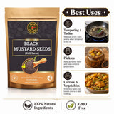 Spice Magic Black Mustard Seed ~ 100% Pure, Aromatic & Natural | 7oz (200g) I Kali Rai | Non-GMO | Indian Origin