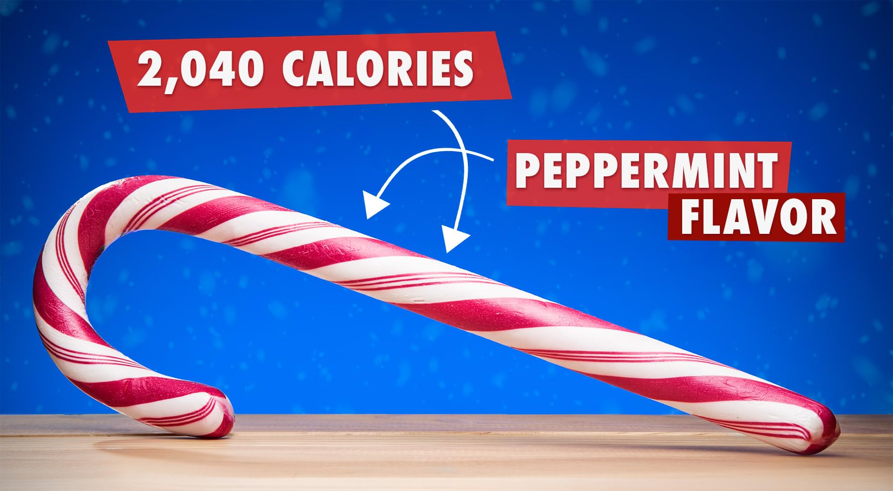 Giant Edible Candy Cane, Peppermint Flavored, 17.98 oz