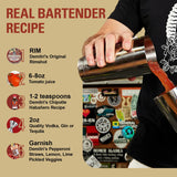 Demitri’s Chipotle Habañero Bloody Mary Seasoning - Spicy Cocktail Drink Mix - Gluten Free Bloody Mary Mix - Tequila and Vodka Mixers - Bold Flavor