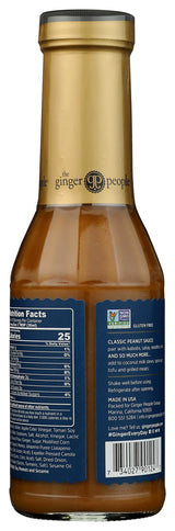The Ginger People, Sauce Cooking Peanut Ginger, 12.7 Fl Oz