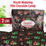 M&M’s Milk Chocolate Bundle - Chocolate Candy Bulk Pack of 2 Pounds - Fun Mix of Chocolate Treats - Candy Bulk of 70 CT - Perfect Individually Wrapped