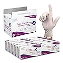 Dynarex Safe-Touch Disposable Latex Exam Gloves, Powder-Free, for Healthcare & Professional Settings, Bisque, 1 Case, 10 Boxes of 100 Gloves (Large)