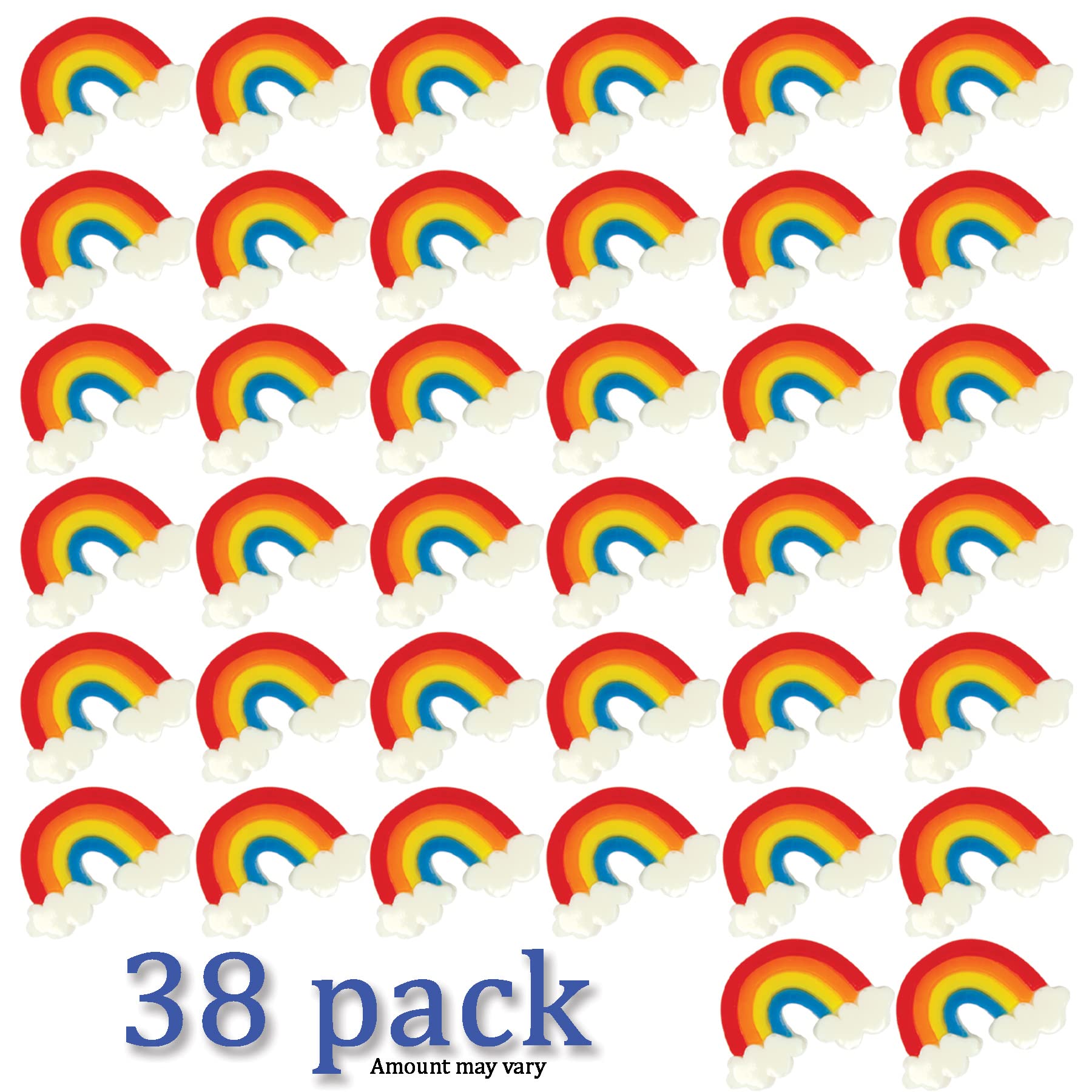 Rainbow Gummies - Bulk 38 Pk Individually Wrapped Gummy Candy - Rainbow Party Favors for Rainbow Birthday, Unicorn Party, Unicorn Birthday, Unicorn