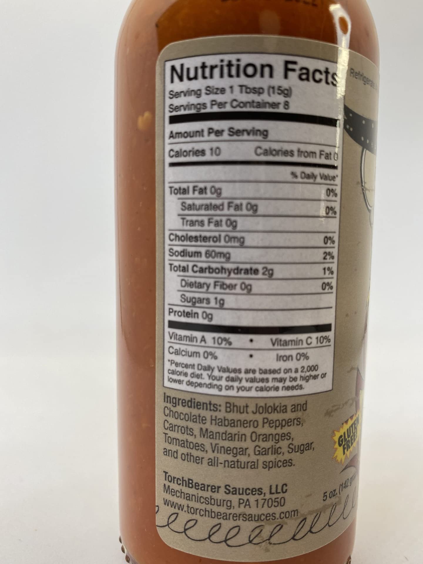 TorchBearer Sauces Ultimate Annihilation Ghost Chili Hot Sauce, 5 Fl Oz, Heat level: 7 - XXX Extra Hot - All Natural, Extract-Free, Made in USA