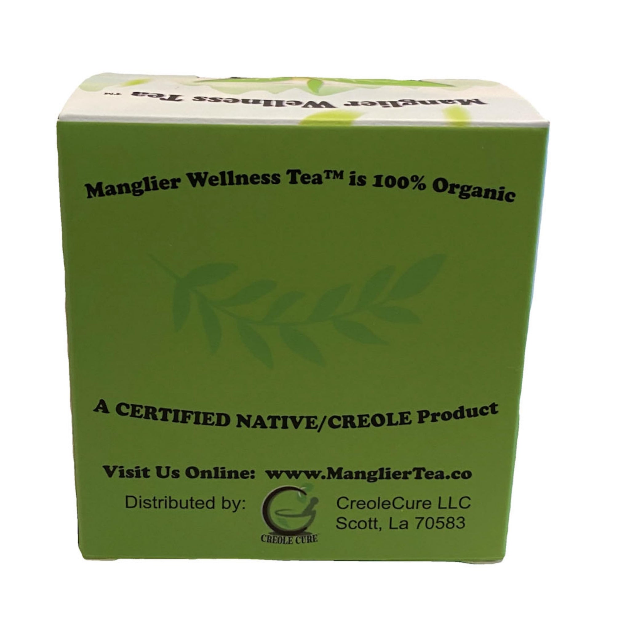 CreoleCure - 100% Organic Manglier Tea - 10 Tea Bags - Wellness Tea made from the groundsel bush.