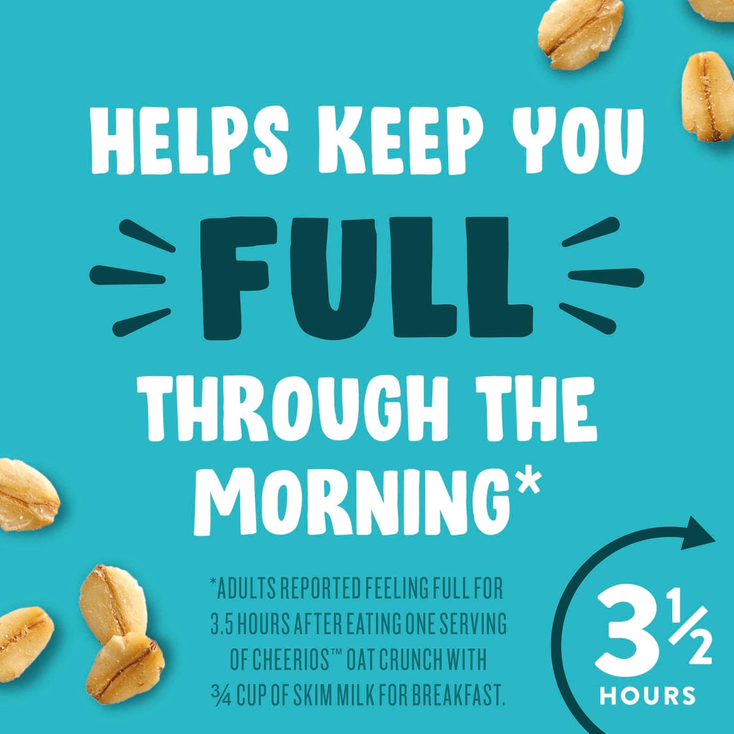 Cheerios Oat Crunch Oats 'N Honey Breakfast Cereal, Made with Whole Grain, Family Size, 24 oz