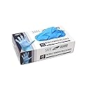 Safeguard Nitrile Disposable Gloves, Powder Free, Food Grade Gloves, Latex Free, 100 Pc, Medium