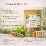 Yerbabuena Té (Spearmint Tea) - 60 Premium Tea Bags - 100% Natural Herbal Infusion (Mentha spicata) - Refreshing Minty Flavor & Digestive Support