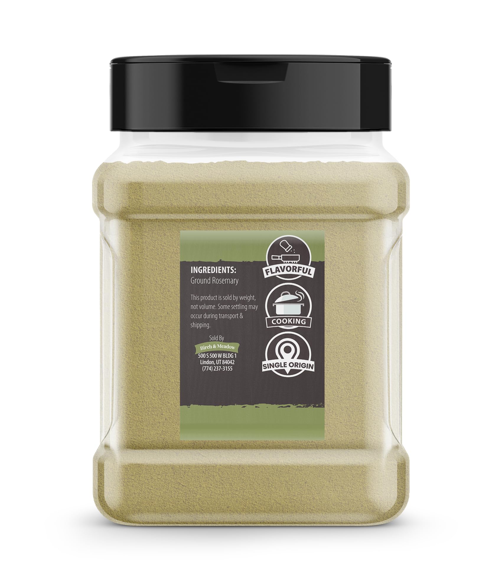 Birch & Meadow Ground Rosemary, 4 oz, Cooking & Baking, Aromatic Spice