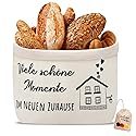 VIBINHO Bread Basket, Many Beautiful Moments in the New Home, Gifts for Moving into the New House, Bread Basket, Fabric Housewarming Gift, Bread Bag