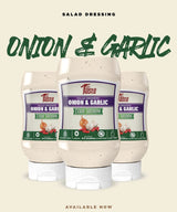 Mrs Taste Sugar Free Onion & Garlic Salad Dressing, Zero Calories, Zero Sodium, Zero Sugar, High Fiber, Keto Friendly, Paleo Friendly, Condiments