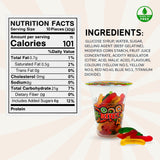 Fun Fruit Bites Gummy Worm Cup (Halal) (Pack 6)