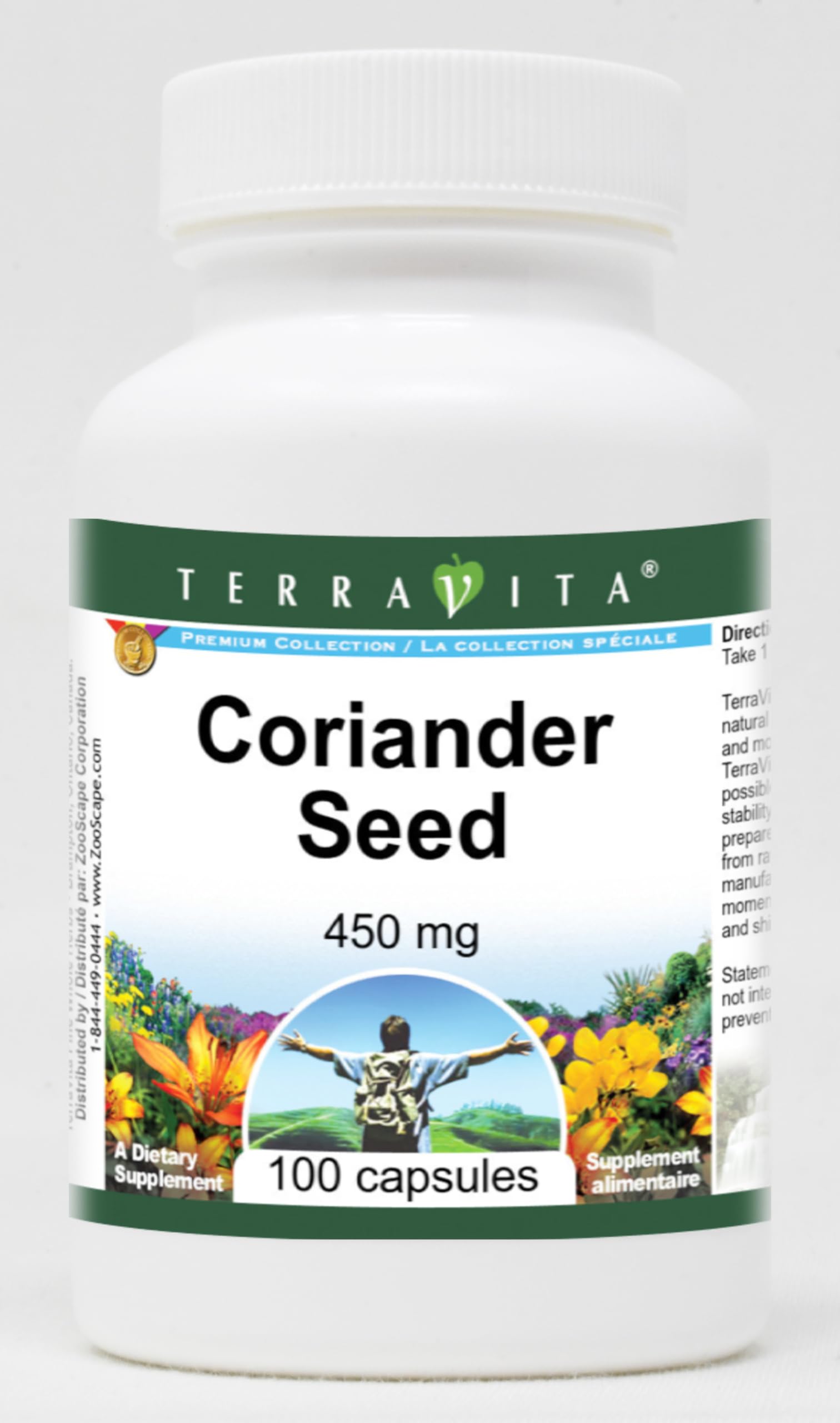 Coriander Seed - 450 mg (100 Capsules, ZIN: 511753) - 3 Pack